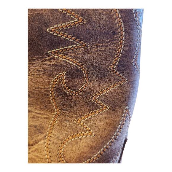 Smoky mountian boots Denver men sz 9.5D brown western cowboy boots leather upper main image 12